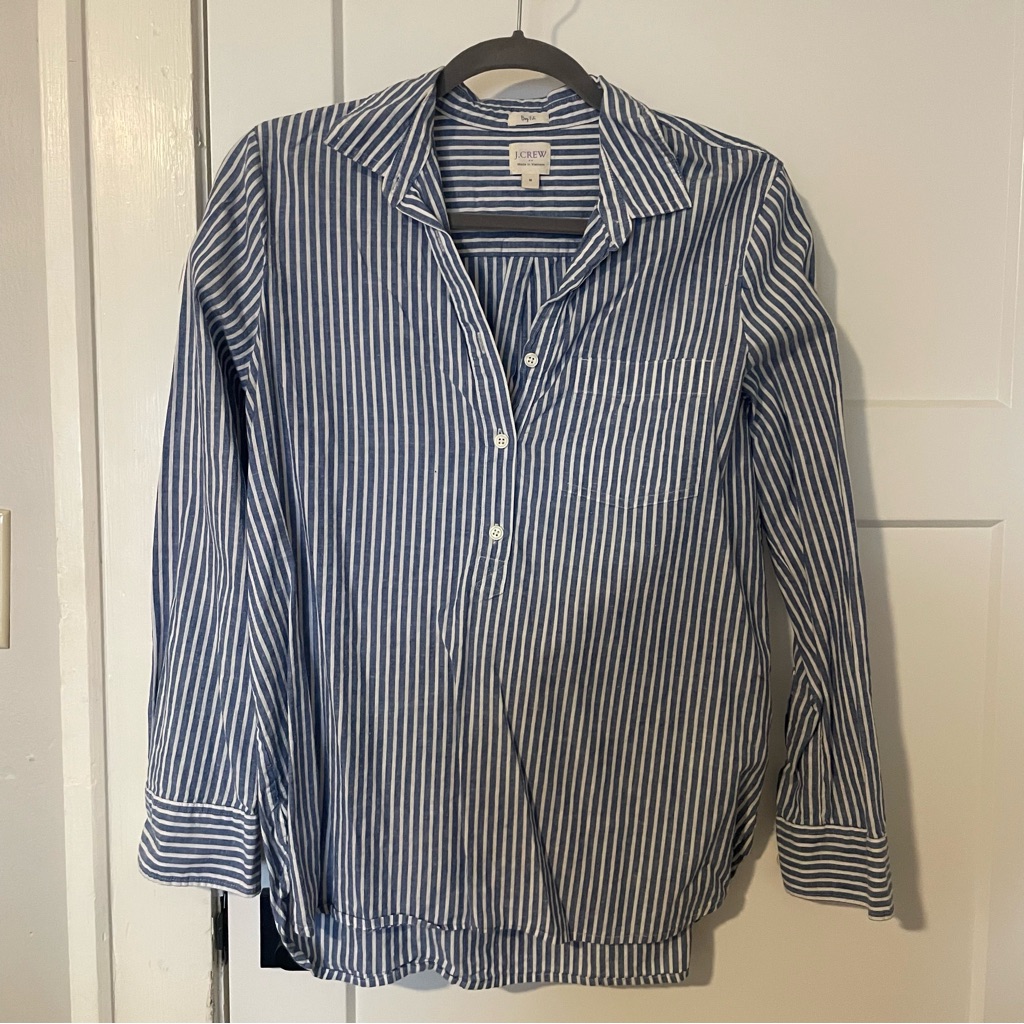 J.Crew Striped Button Down